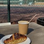 Cappuccino and Chocolate Croissant @theperfectcup.parkview .