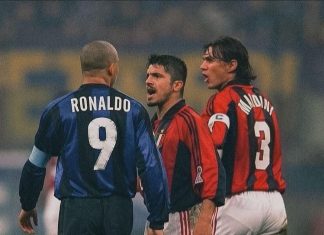 Caption this. Defence vs Attack. Inter vs AC Milan