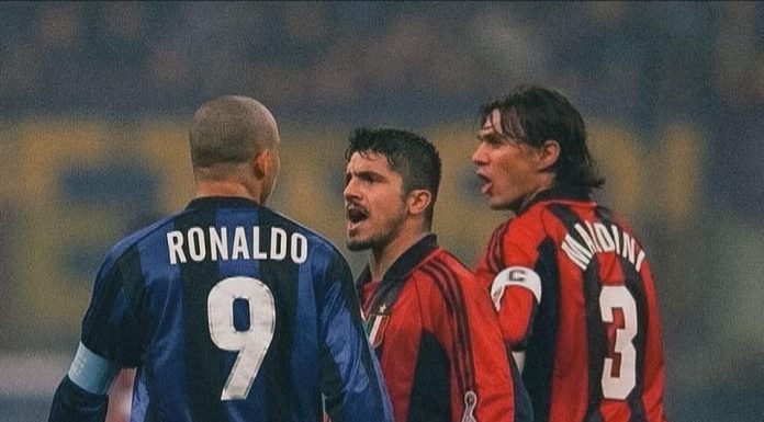 Caption this. Defence vs Attack. Inter vs AC Milan