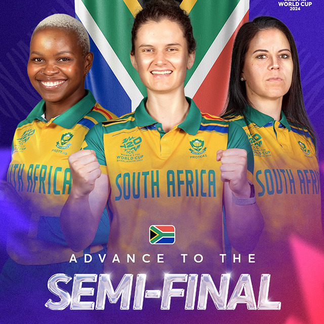 Well done to our Proteas Women on making it to the Semi Finalnin the T20 World Cup. We now face Austrailia. How do you fancy their chances in the semis.#t20womensworldcup #proteas #proteaswomen