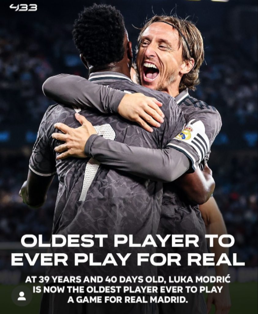 Bozza of the Week. Luca Modric still going at the highest level at 39. Watta thing #modric #realmadrid