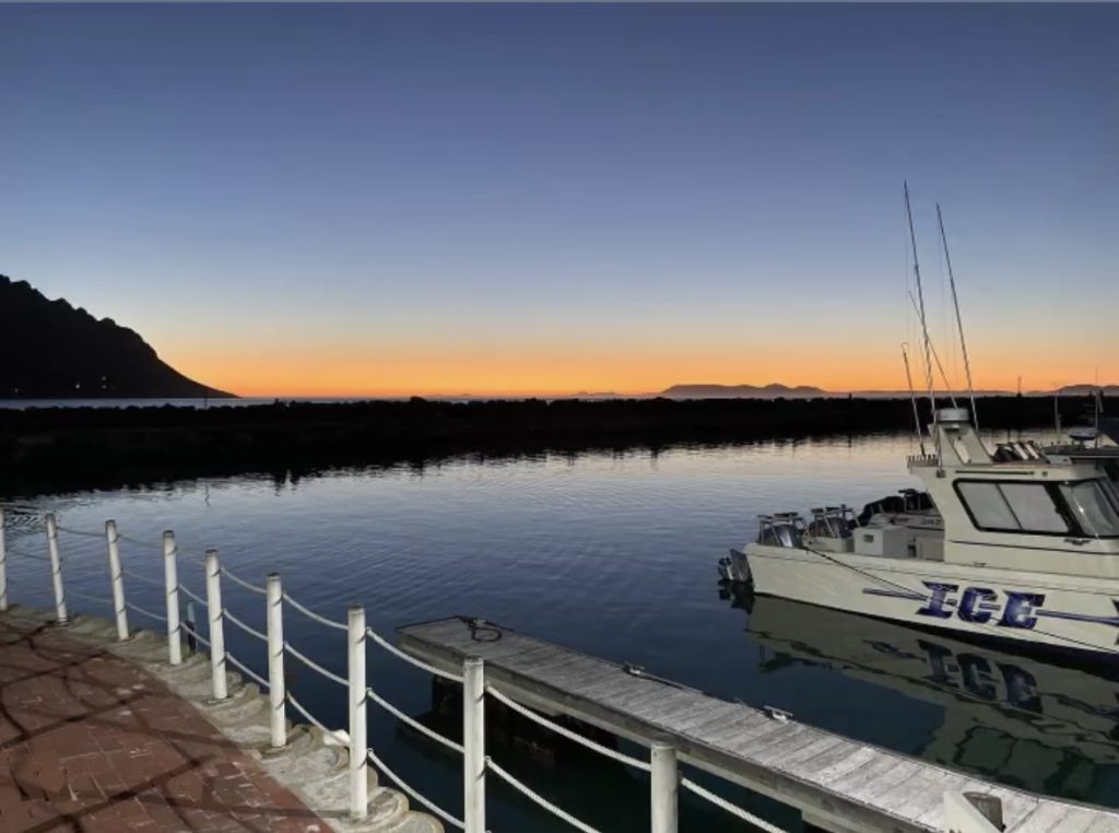 Sunset at Strand Harbour, Western Cape