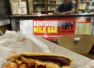 Felt like a Double Hot Dog Special today from the Home of Legends Kentucky Milk Bar Fordsburg