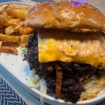 Our Search for the Best Burger led us to the Phantom Burger at @smylies_za . Hit the spot today.2 patties, braised pulled brisket, lettuce, onions, tomato,gherkins and in house sauce with cheese #halaal#burgers #burgertime #gourmetburgers #phamtomburger