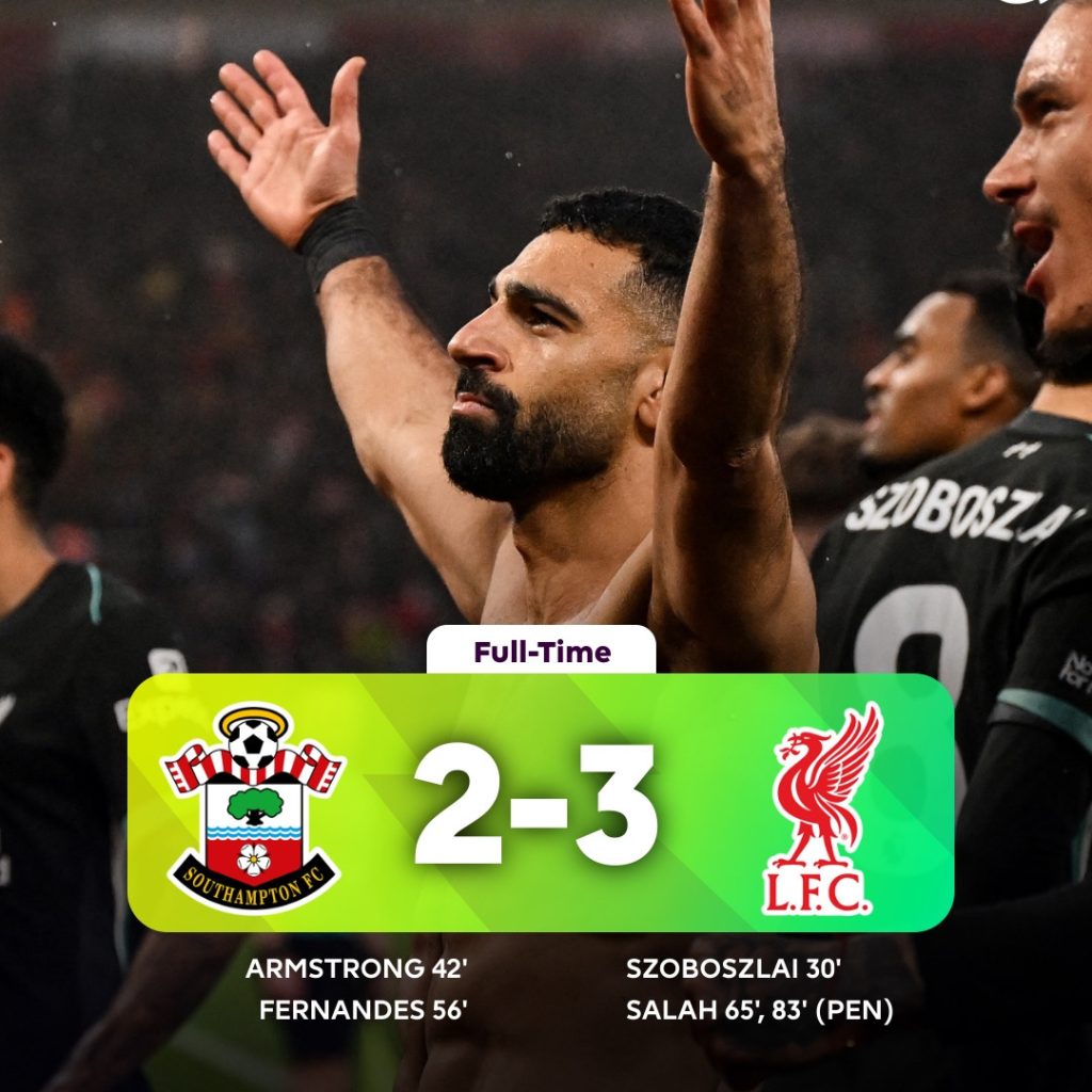 Shoh that was almost Perishaan. Southampton 2 Liverpool 3. Mo Salah. Whatta Man.