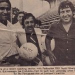 Eusebio with Abdul Bhamjee & Eddie Lewis