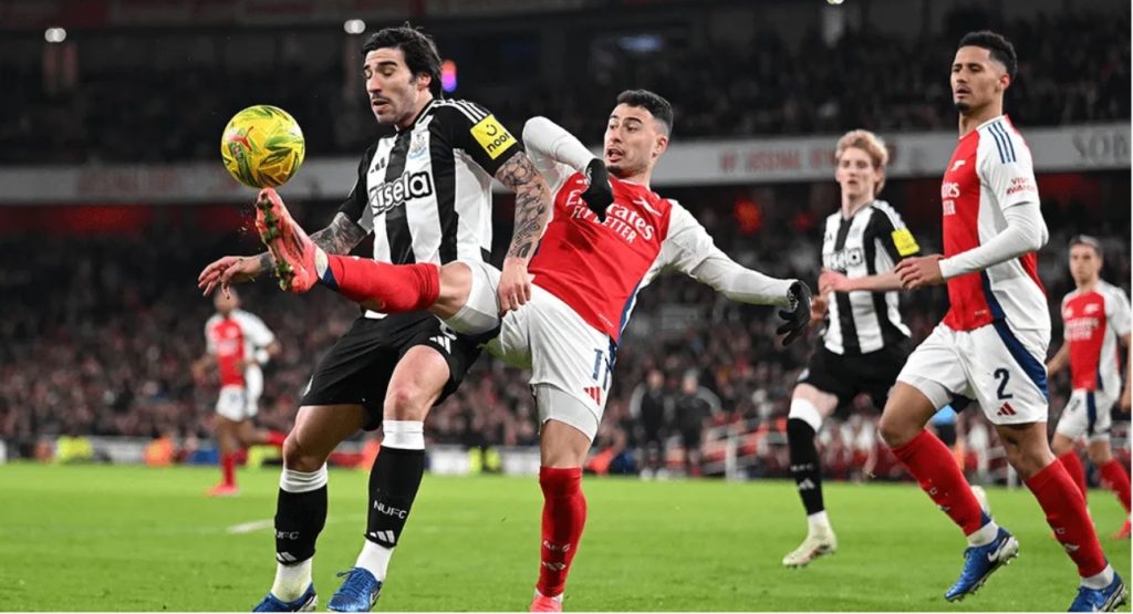 Arsenal 0 Newcastle 2. The toon army in the zone.