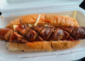 Today feels like a Wors Roll Day. This one from the 3 Guys Pop Up