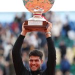 Alcaraz wins his first Monte Carlo Masters. Vamos Carlos. #atpmasters1000 #montecarlomasters #montecarlo #carlosslcaraz