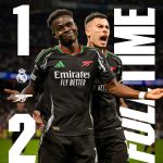 Arsenal beat the Mighty Real Madrid to advance to the semi Final of the Champions League. Inter eliminate Bayern. More to follow.