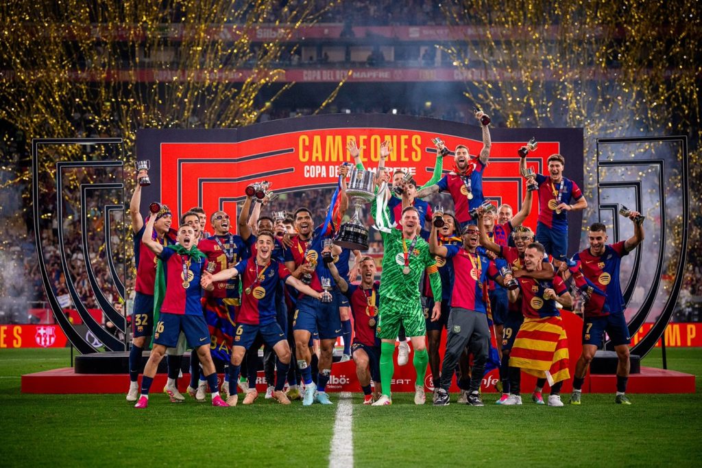 Enjoyed the Copa Del Ray final yesterday. End to end and Barcelona clinched it in extra time. Watched the game with the UEFA Lads so was Tops. Well done Barsa. On the way to the Treble #copadelray #elclassico #champions #barcelona