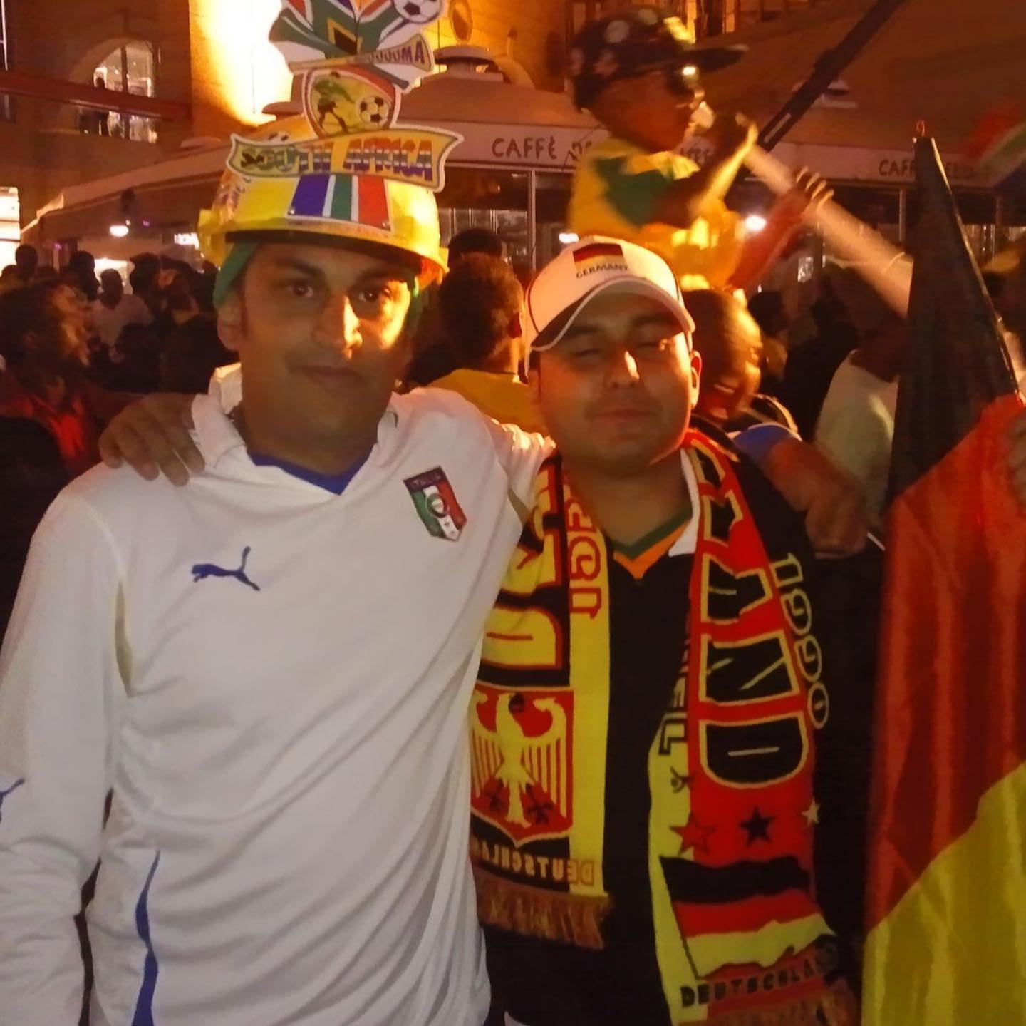 Sandton Square with the fans and the Mexicans have arrived. 2 days to go for the Opening Ceremony