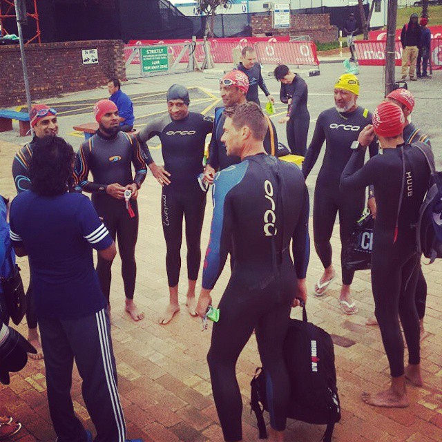 IRON MAN SA 2015. Tri group after a swim