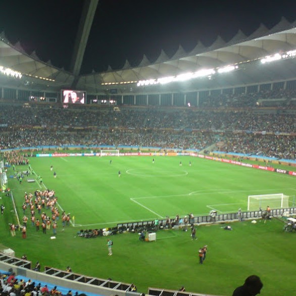 Spain vs Germany at Moses Mabida Stadium in Durban. Myself and Husain flew early morning from Cape Town and just as well. We weren’t part of the contingent that circled the Runaway and missed the game. That was tragic. Especially for the Foreign supporters who travelled. I mean you get a sem final ticket to watch your team and that happens. Only in SA. Durban was fantastic and the Spanish celebrated into the night. Next day we’re heading back to Durban and the build up to the final loomed