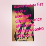 Advertise or list in our business directory once off.email: info@swoosh0018.com