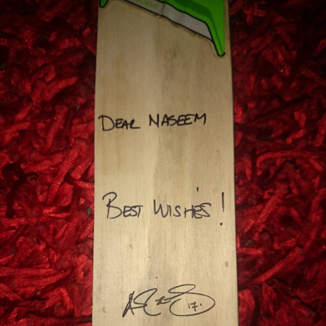 Thanks AB De Villers. Good luck Proteas