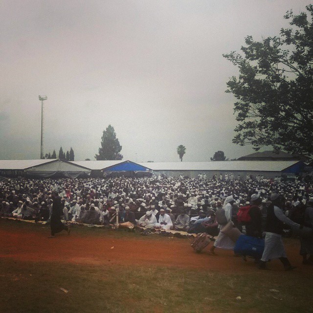 Musseeve group and great atmosphere for Jumma at the 2015 ijtima in Roshnee