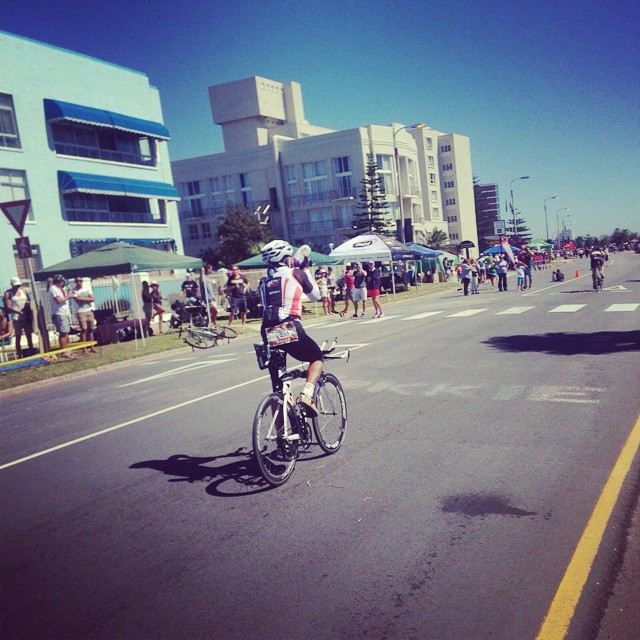 IRON MAN SA.Halfway on the 100km bike course