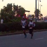 Running in the twighlight. 9km to go for some of the guys #IRON MAN SA 2015