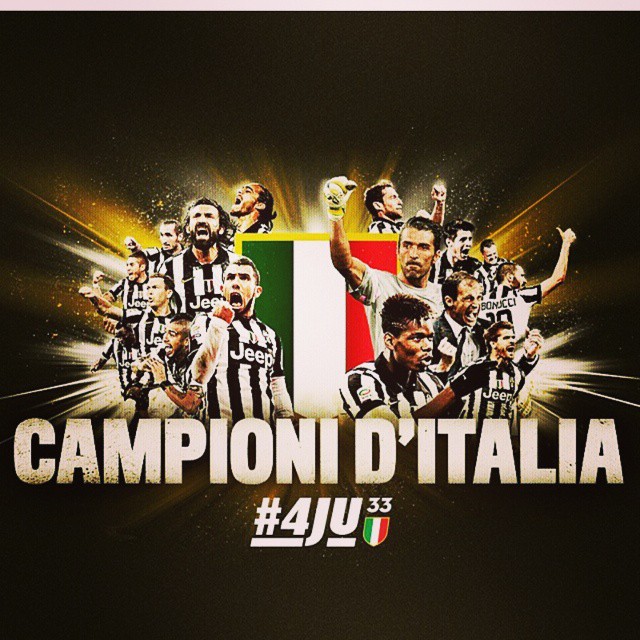 FORZA JUVE. Another Scudetto. Always a Bianconero