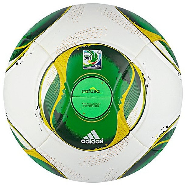 Cafusa. The official match ball of the 2013 FIFA Confeds Cup in Brazil