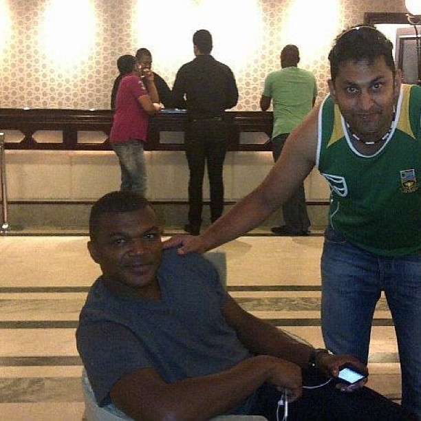 Bumping into former Milan Legend and French International Marcel Dessailly in a Durbs