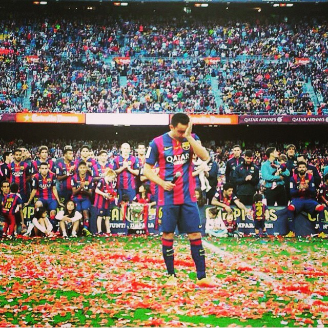 Goodbye to a Legend. Farewell Xavi and Congrats to BAARCELONA.see u in Berlin