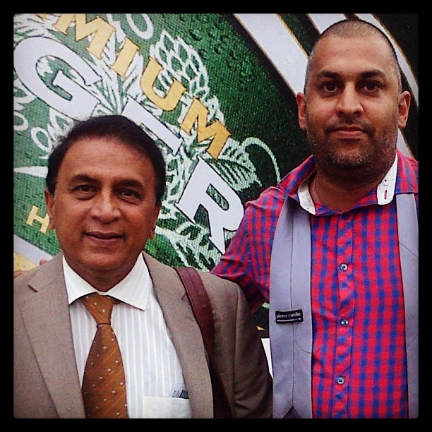 Meeting the great Sunil Gavaskar #ate too much this festive. Back to grind