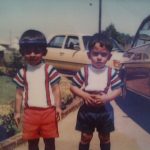 Aunty Goris knitwear, #retro, that's me on the right