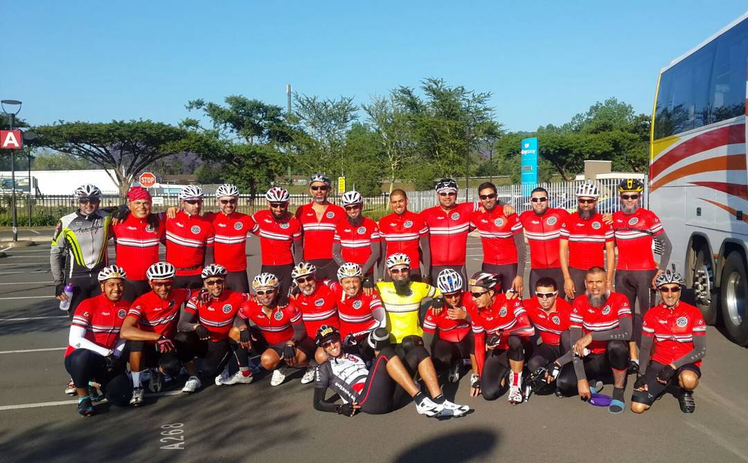 Team Mail and Guardian finish Amashova and that concludes riding from JHB to Durban. Well done LADS. What a thing