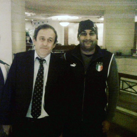 Had a Shirley Temple with Platini in the corner tayble at the Michaelangelo, Told himdont worry bout BLATTER