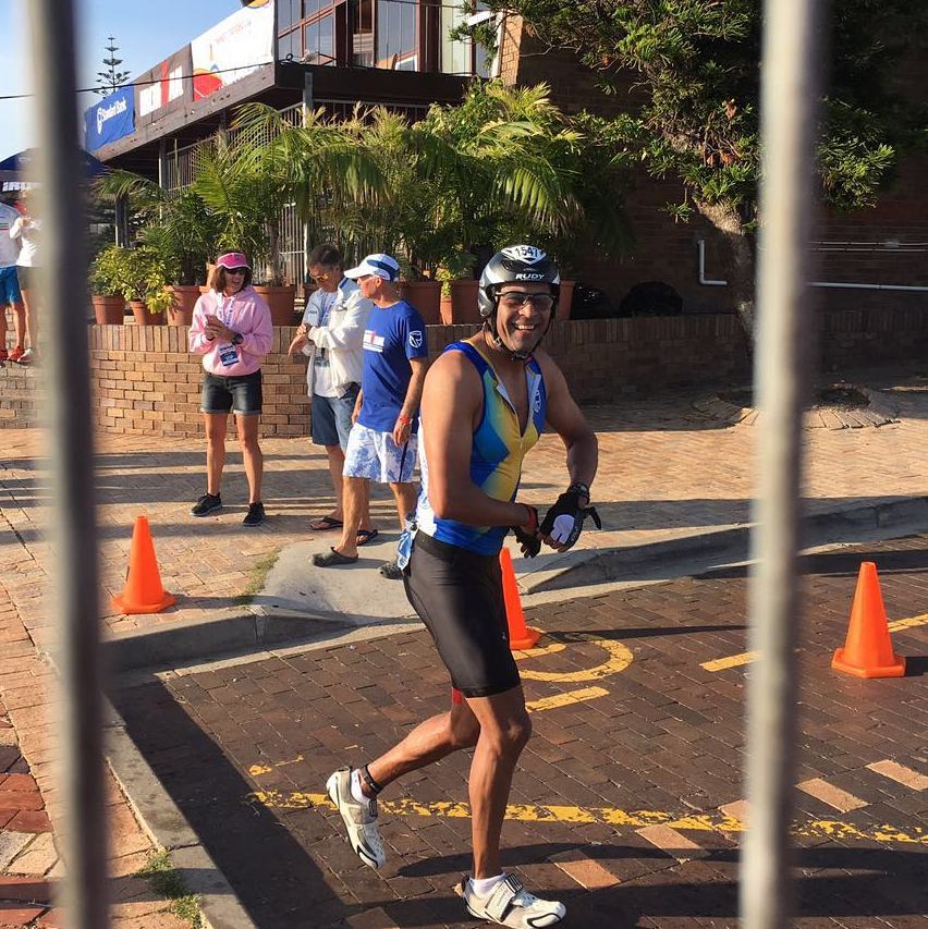Nadi ready for the Bike Run. #portelizabeth #pe #ironman #ironmansa #ironman2016 #triathlete #triathlon #bike #run #swim #love #guts #glory #pain