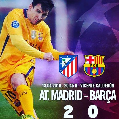 Barcelona are Dumped out by Atletico. Your thoughts? I knew it #barcelona #Atleticomadrid #uefachampionsleague #wattathing #barcelonavsatleticomadrid #europe #soccer