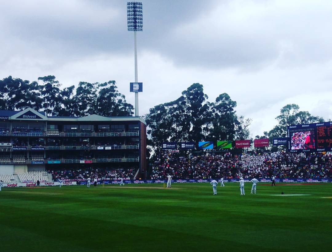 At the Bullring, 3rd test, Day 3. Great atmosphere as always #proteas #testcricket #England #englandvssa #wanderers #bullring