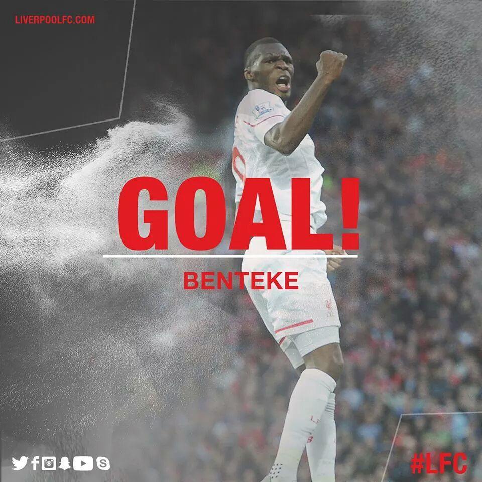 Liverpool 2 Crystal Palace 1. Benteke in Fergie time.Thorts on the game #Benteke #liverpool #liverpoolfc #epl #kopend #crystalpalace #winningways #finally