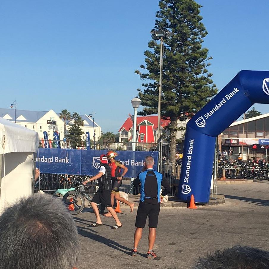 Shaik Nasser of Bahrain starts the bike run. -@hoosainmayet #portelizabeth #pe #ironman #ironmansa #ironman2016 #triathlete #triathlon #bike #run #swim #love #guts #glory #pain #Bahrain #shaiknaaser #princeofbahrain
