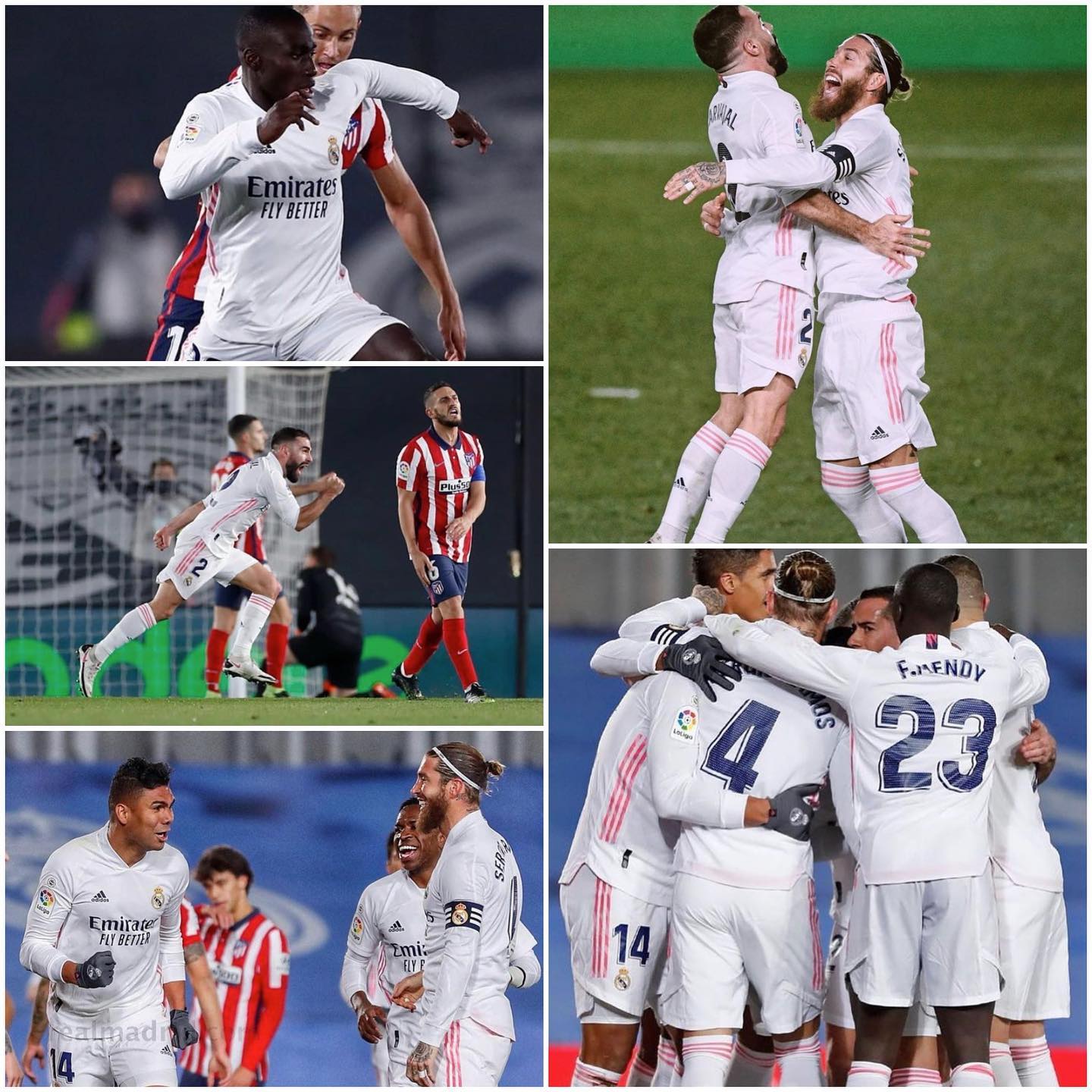 Real Madrid 2 Atletico Madrid 0. I enjoyed the Madrid derby last night. I thought Simeoni and them would punish Real. Ramos and Co rose to the occasion and climbed up the table. Zidane is safe man. What stress ? Hala Madreeeed#atletico #madridderby #realmadrid #realmadridvsatleticomadrid #laliga #spain #spanishsoccer