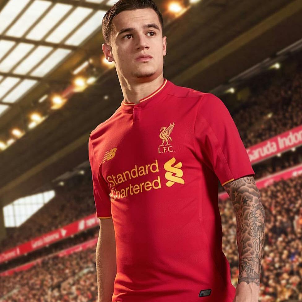 Launch of the new Liverpool kit. Your thoughts?  #liverpool #liverpoolkit #newlivetpoolkit #kopend #liverpoolfc #newbalance