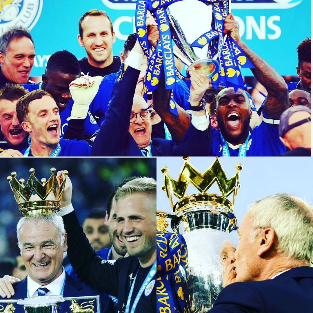 Leicester City lift the Premiership Title. Roy of the Rovers Stuff #champions #leicestercity #leicestercitychampions #epl #englishpremierleaguechampions #tinkerman #claudioranieri