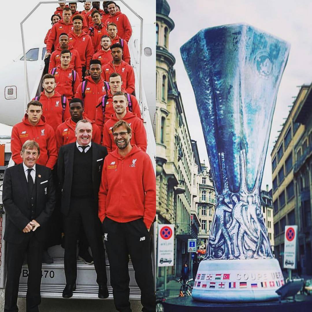 The boys have landed in Basel. Musseve night tomorow. What are your predictions #europaleaguefinal #livetpoolvssevilla #liverpoolfc #basel #lfc #fromthekopend #YNWA