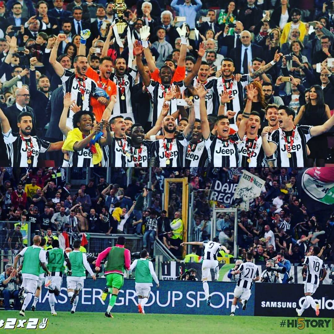 Coppa Italia Champions and securing the Double. Forza Juve. Now to support the Azurri at the Euros. #juventus #coppaitalia2016 #juve #forzajuve #juvechampions #bianconeri #juventusvsmilan #champions
