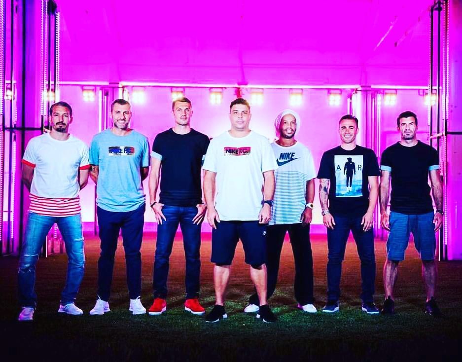Nike LEGENDS in Milan over the weekend. Watta Thing #nike #legends #nikesoccerlegends #milan #zambrotta #vieri #maldini #ronaldo #ronaldinho #cannavaro #figo #nikefootball #wattathing