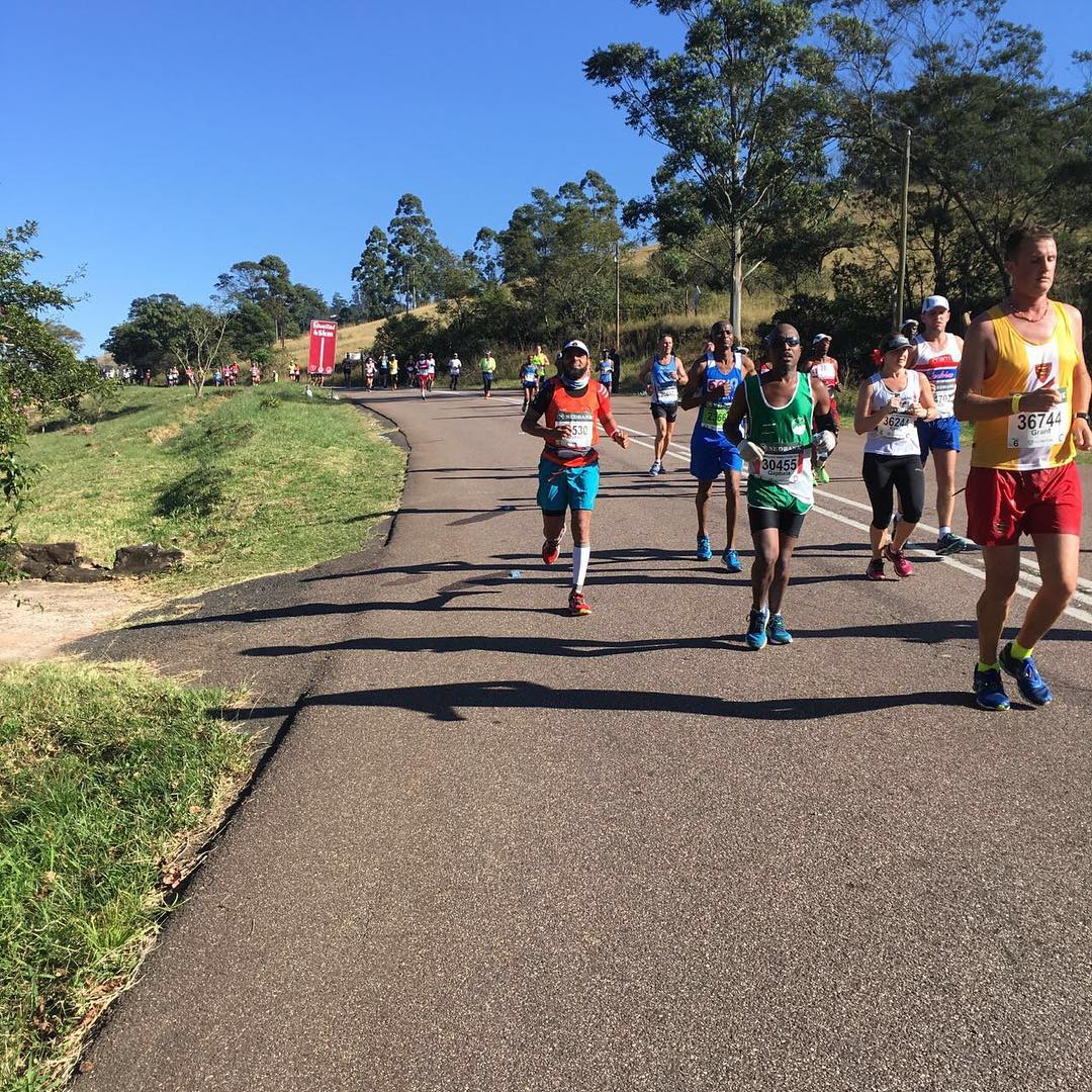 Arshad Mohamed looking great .Comrades 2016. #comrades2016 #comeradesmarathon #sarunning #running #marathon #marathonrunning #pietermaritzburg #durban #gutsandglory #runsa #nikerunning *great shot by Muhammed Kaloo