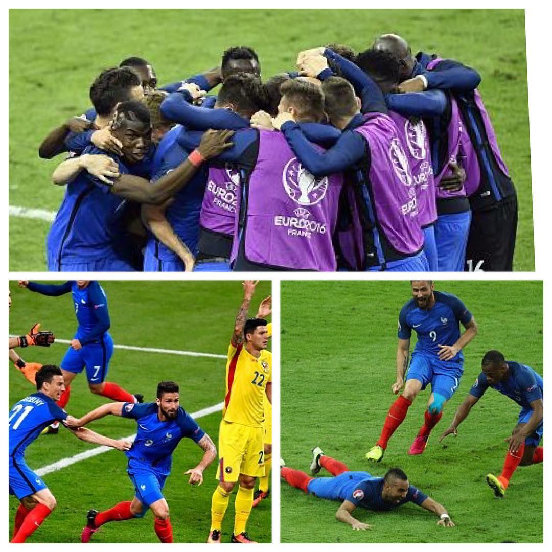 France 2 Romania 1 . French open with a victory thanks to Payet. Great Strike #euro2016 #france #romania #francevsromania #dimitripayet #payet