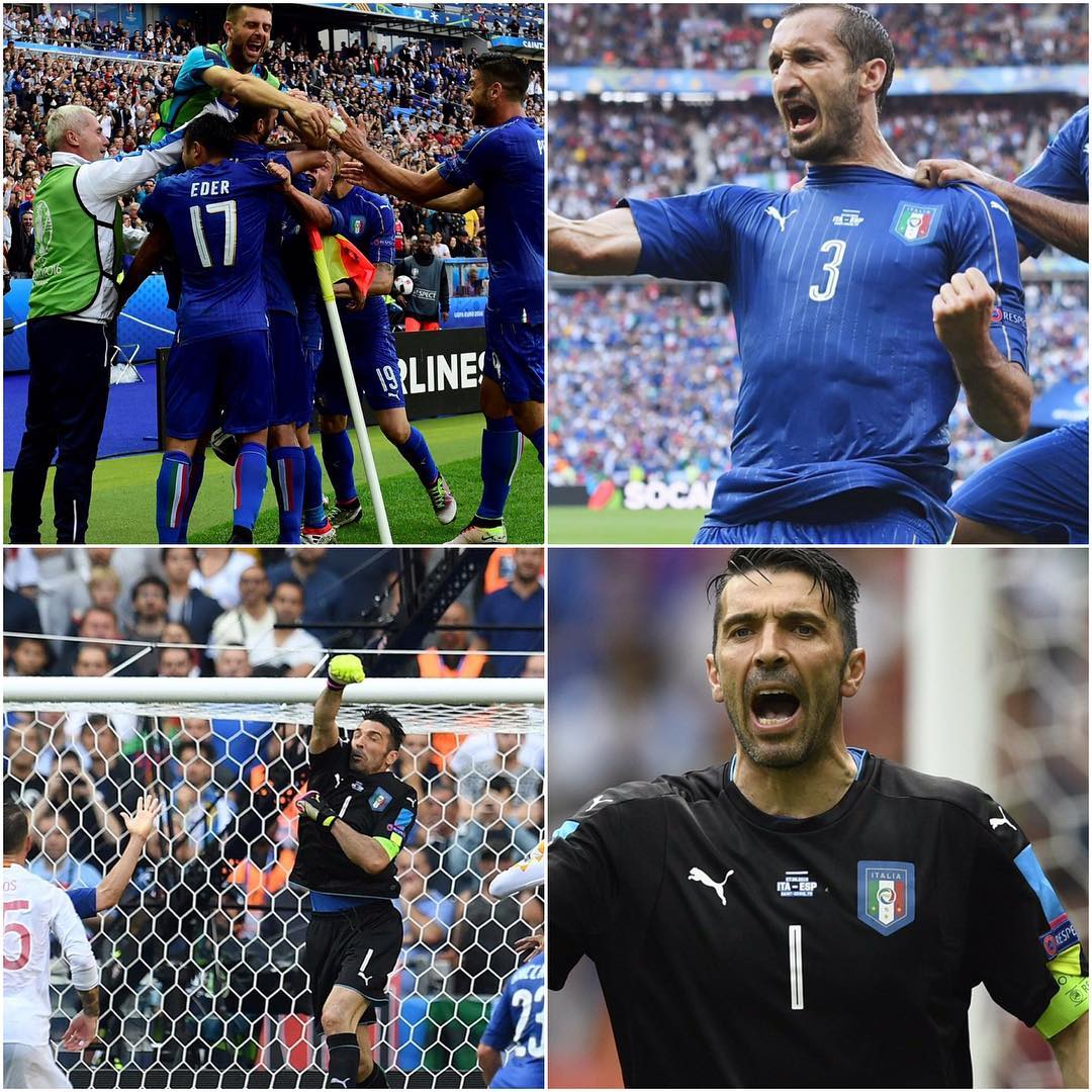 Forza Azzurri . Adios Espania. What a thing