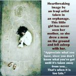 Perhaps the most moving picture ever for me personally. I share this every year. After 9 years with the orphanage projects if we can make these kids smile one more time our primary objective is achieved. We would also like to ask the Almighty God to protect all the innocent little children of WAR no matter what race,creed or religion they follow and ease their lives of suffering #prayforpeace #worldpeace #childrenofwar. May all our efforts get accepted . Swoosh0018 Charity Foundation