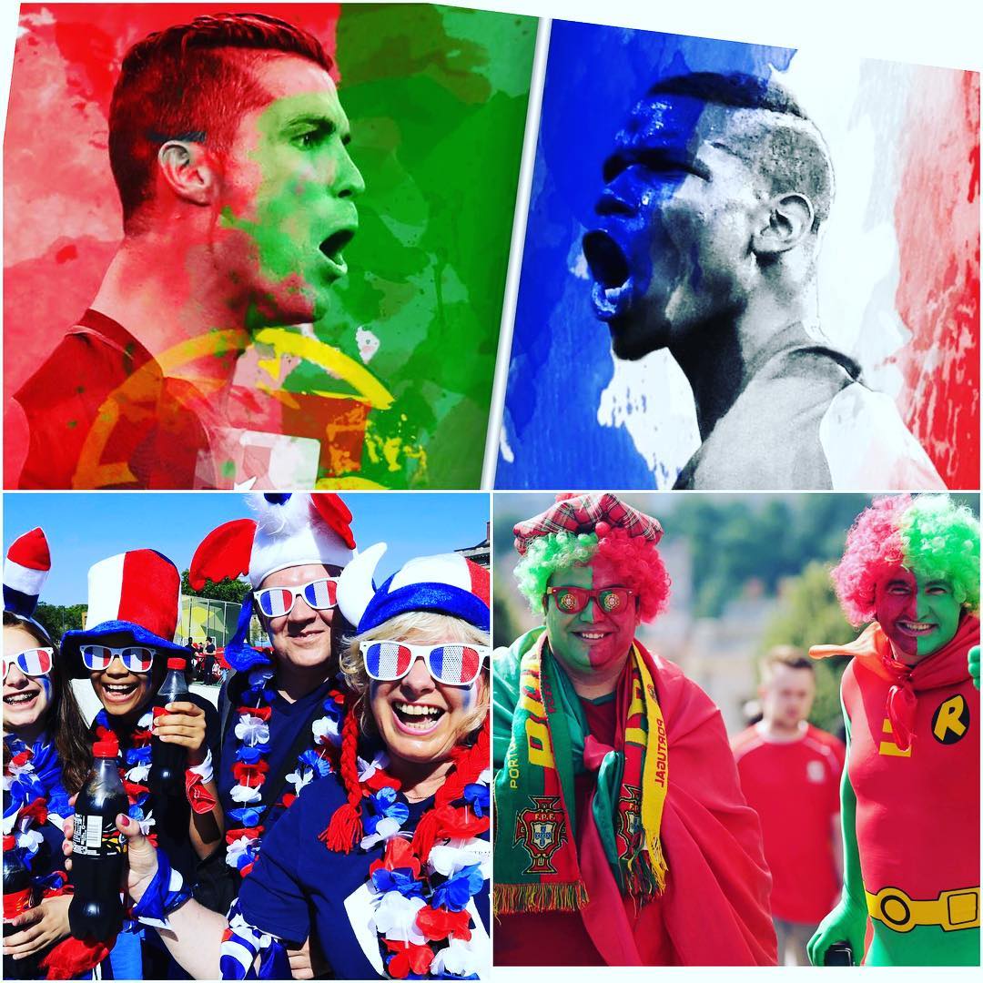 Portugal vs France. Euro2016 Final. What are your predictions ? #uefa #euro2016 #euro2016final #portugal #france #portugalvsfrance #euro2016prediction #soccer #kingsofeurope #cr7 #pogba #christianoronaldo #final #champions