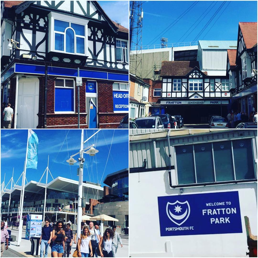 The iconic Fratton Park in Portsmouth by @mmayet_killa #stadiums #iconicstadiums #frattonpark #pompey #portsmouth #rememberbenjani #football #soccer #uk