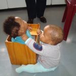 Moment that touched my heart #swoosh0018 charity foundation. Two orphan babies play at Ethembeni Orphanage