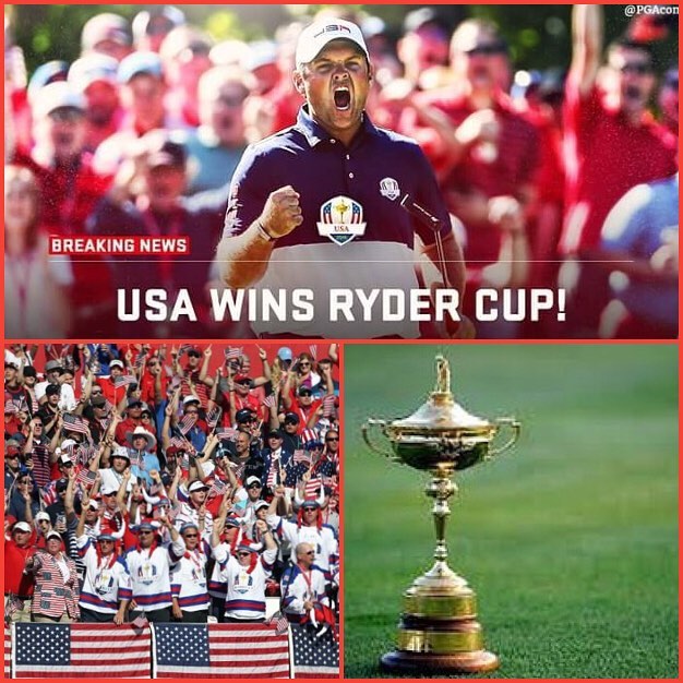 USA wins Ryder Cup. Your thoughts? I love the passion of the Ryder Cup. The honour, the pride and giving it your best #golf #rydercup #usawinsrydercup #teamusa #teameurope